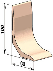 Плинтус Промышленный плинтус Пп 100х60 ПП 100х60 фото 1 | FLOORDEALER